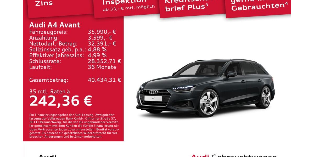 Audi A4 22.414 km 35.990 &euro; Dresden 01067
