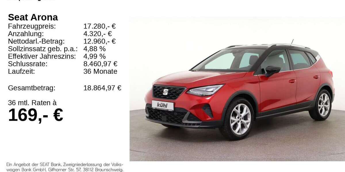 Seat Arona 30.500 km 16.980 &euro; Gifhorn 38518