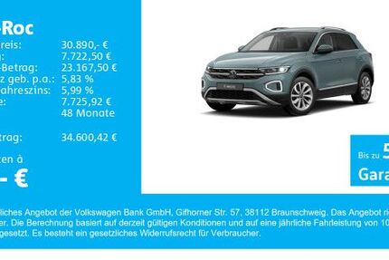 VW T-Roc 5.108 km 30.890 &euro; Gersthofen 86368