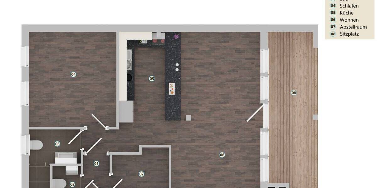 Reihenendhaus Ratekau / Kreuzkamp Kreuzkamp - 2 Zimmer, 78 m&sup2;, 295.000&euro; | Angebot:23881933