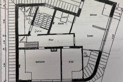 Zentral gelegene helle 3 ZKB Wohnung über den Dächern von Lage zimmer