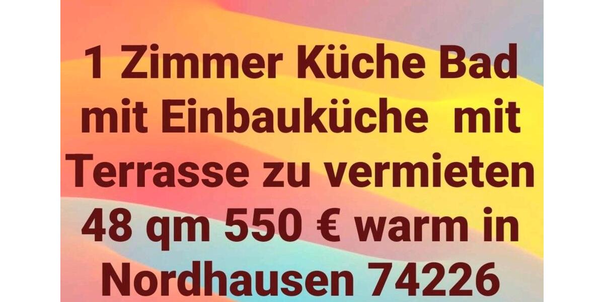 Etagenwohnung Nordheim - 1 Zimmer, 48 m&sup2;, 550&euro; | Angebot:26386627