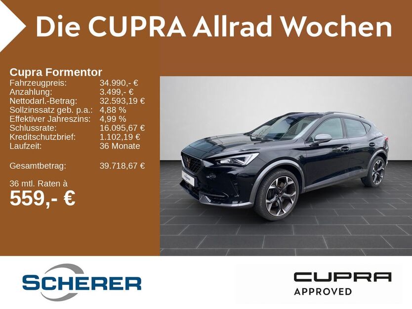 Cupra Formentor 22.700 km 31.990 € Neustadt a.d. Weinstraße 67433