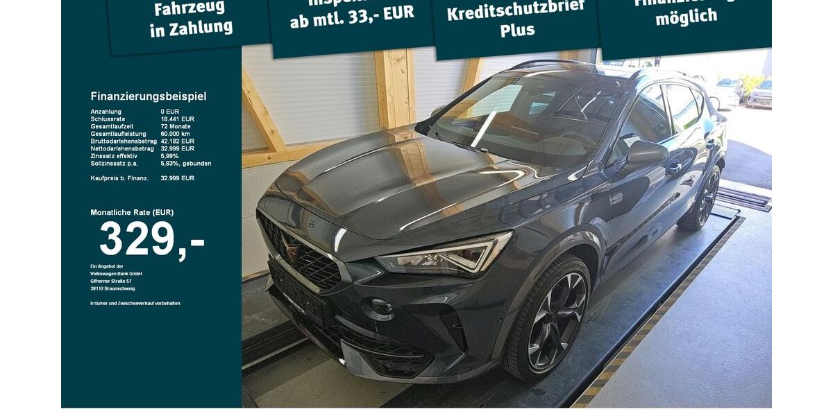 Cupra Formentor 33.505 km 32.890 &euro; Kempten 87437