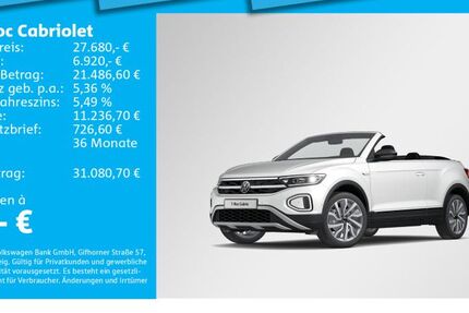 VW T-Roc 17.762 km 27.680 &euro; München 80687