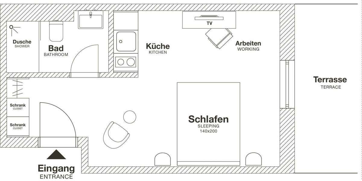 Wohnen auf Zeit in Wolfsburg 1.290 € 1 zimmer