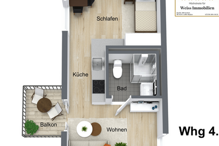 Wohnung zum Kaufen in Hilpoltstein 163.231 € 31 m² 1.5 zimmer
