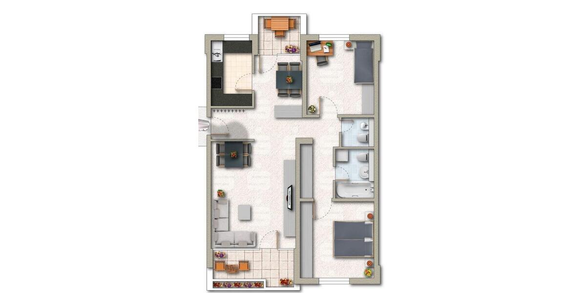 Etagenwohnung Schwalbach - 3 Zimmer, 96 m&sup2;, 975&euro; | Angebot:25509753