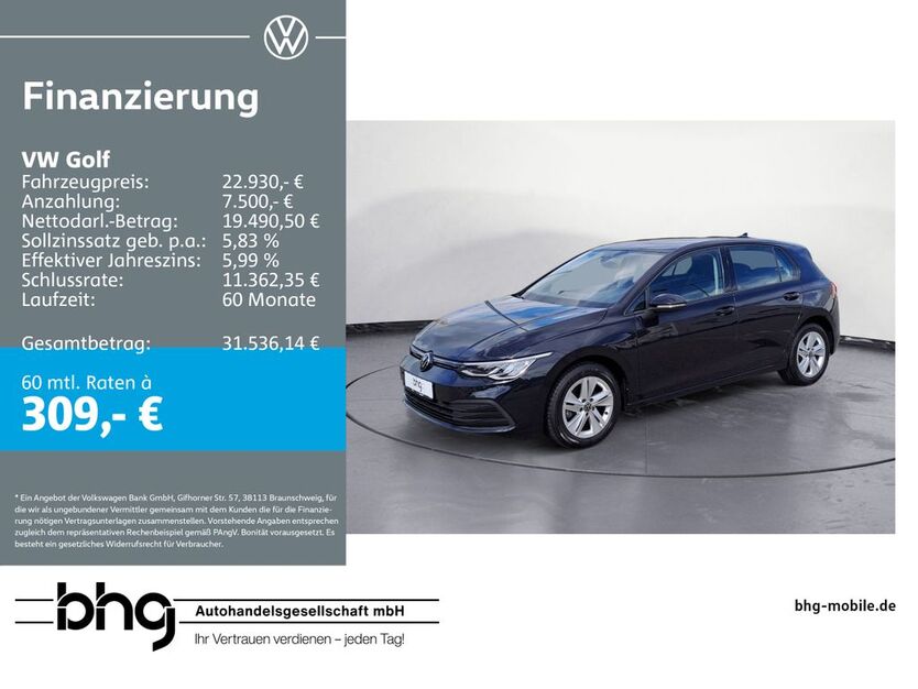 VW Golf 67.143 km 21.590 € Durmersheim 76448