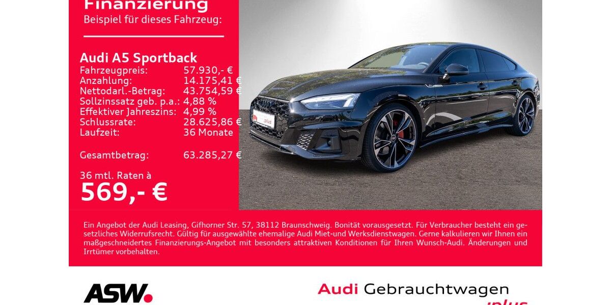 Audi A5 19.900 km 57.930 &euro; Heilbronn 74074