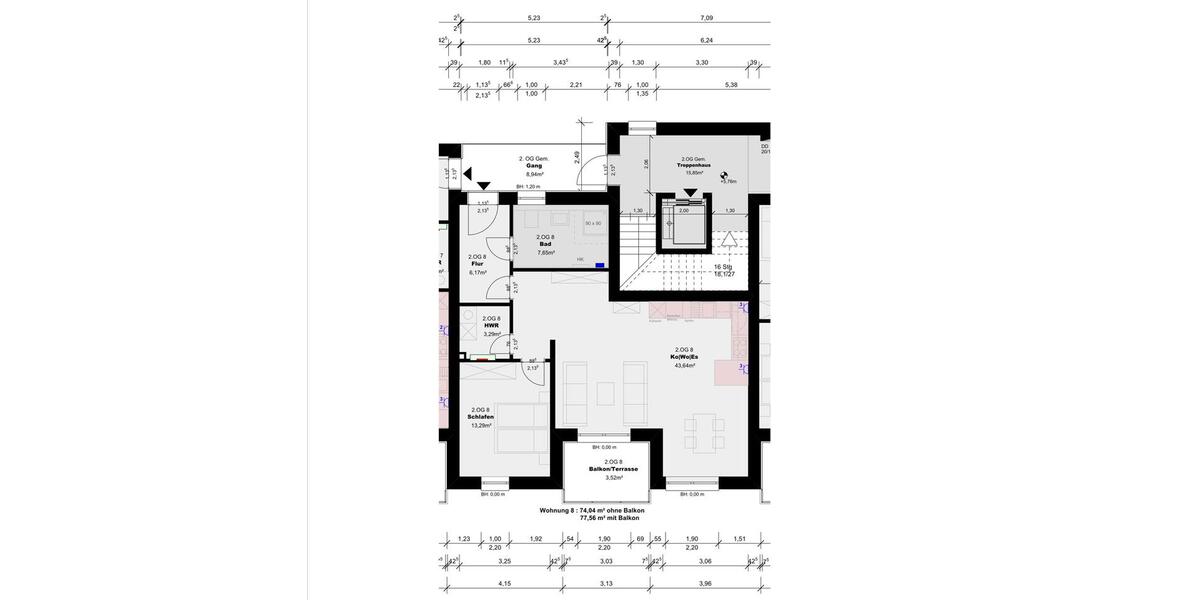 Etagenwohnung Lage - 2 Zimmer, 78 m&sup2;, 720&euro; | Angebot:25055780