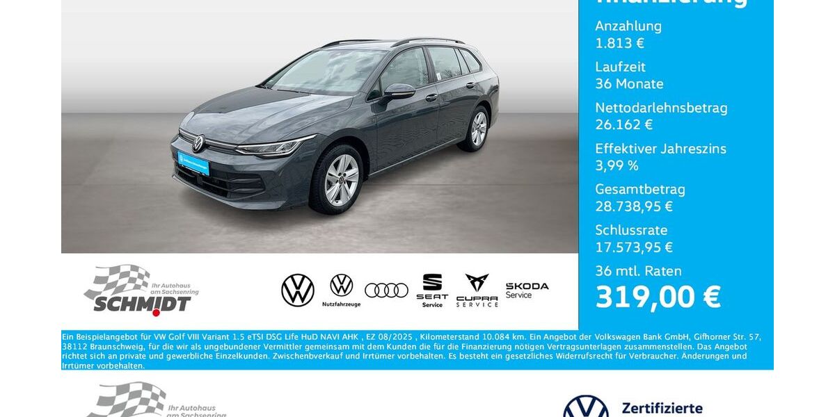VW Golf 10.084 km 26.975 &euro; Bernsdorf 09337