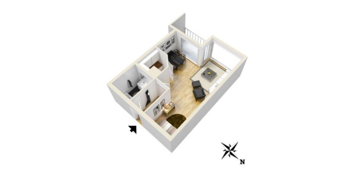 Etagenwohnung Erding - 1 Zimmer, 39 m&sup2;, 219.000&euro; | Angebot:26965465