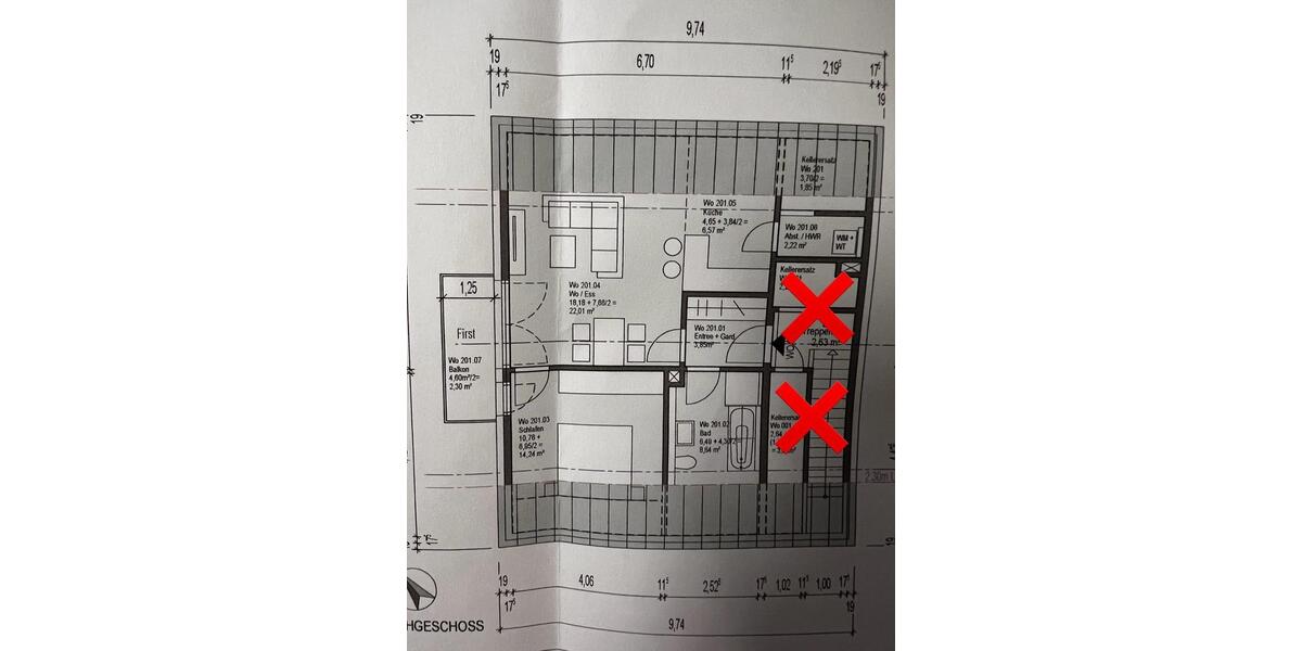 Dachgeschoßwohnung Salmtal - 2 Zimmer, 65 m&sup2;, 650&euro; | Angebot:26413003
