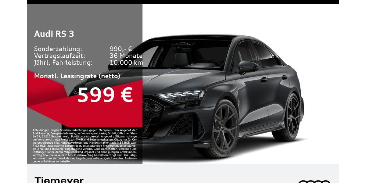 Audi RS3 2.050 km 63.580 &euro; Oberhausen 46047