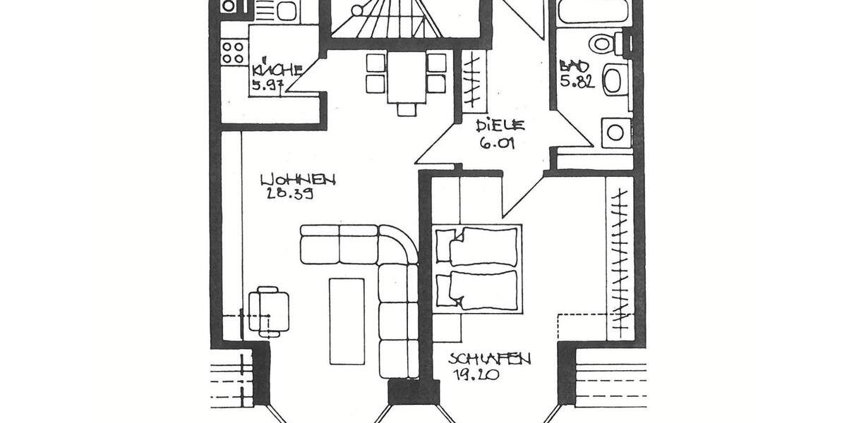 Dachgeschoßwohnung Landshut Landshut-West - 2 Zimmer, 64 m&sup2;, 308.000&euro; | Angebot:27143946