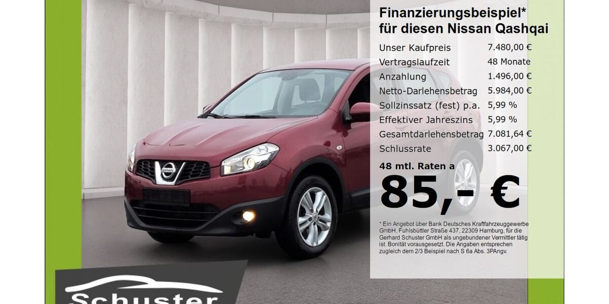 Nissan Qashqai 96.015 km 7.480 &euro; Ruhstorf 94099