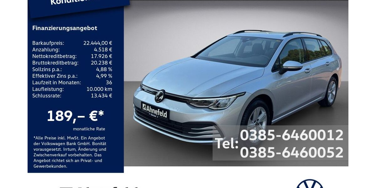 VW Golf 29.600 km 22.444 &euro; Schwerin 19061