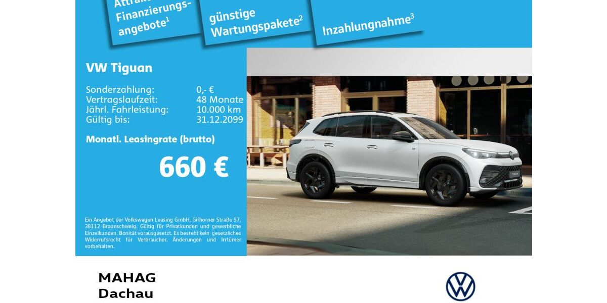 VW Tiguan 8.000 km 54.890 € Dachau 85221