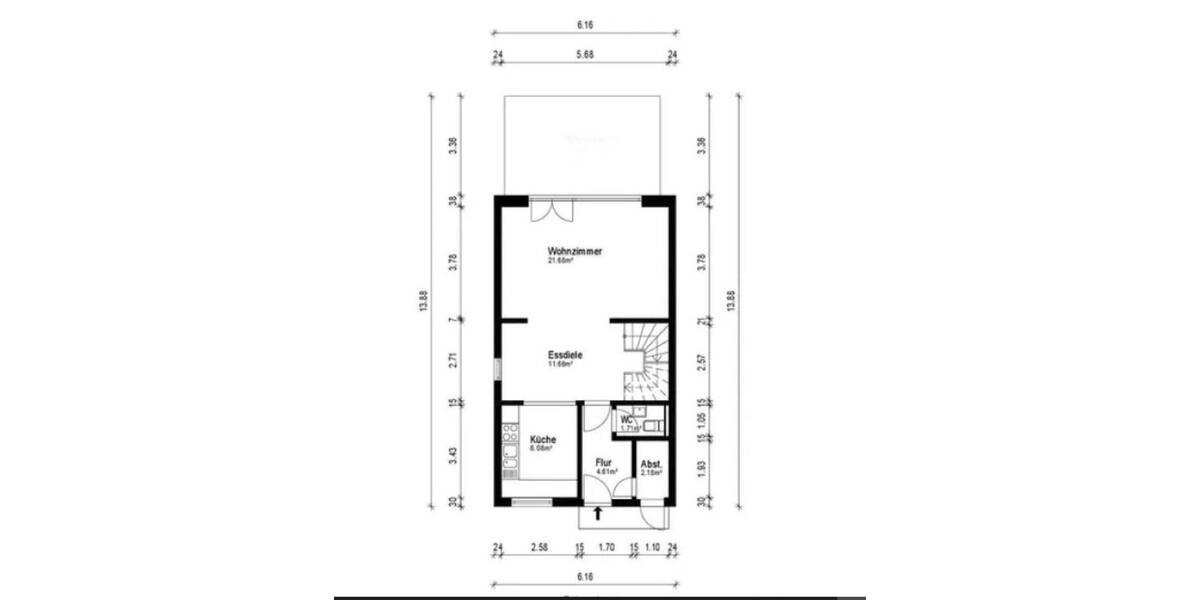 Reihenendhaus Bremen Lehesterdeich - 5 Zimmer, 124 m&sup2;, 469.000&euro; | Angebot:25772137