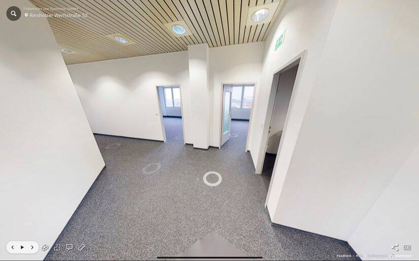 Helles, representatives möbliertes Büro inkl. Küche (Spülmaschiene, Kühlschrank, etc.) in ehemali...