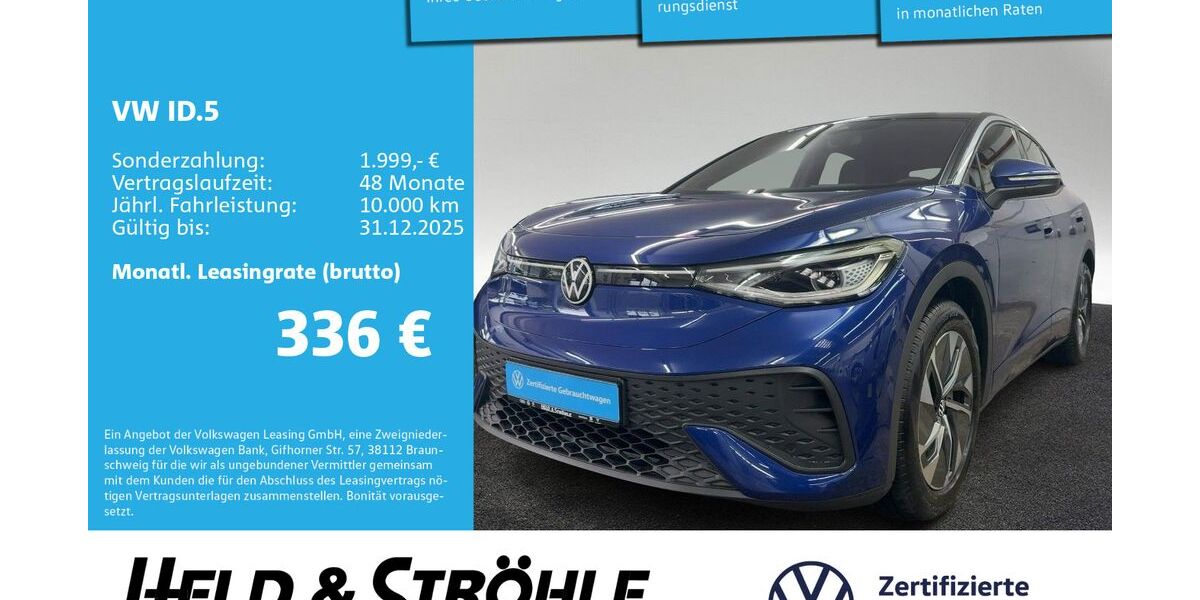 VW ID.5 11.730 km 36.320 € Neu-Ulm 89231
