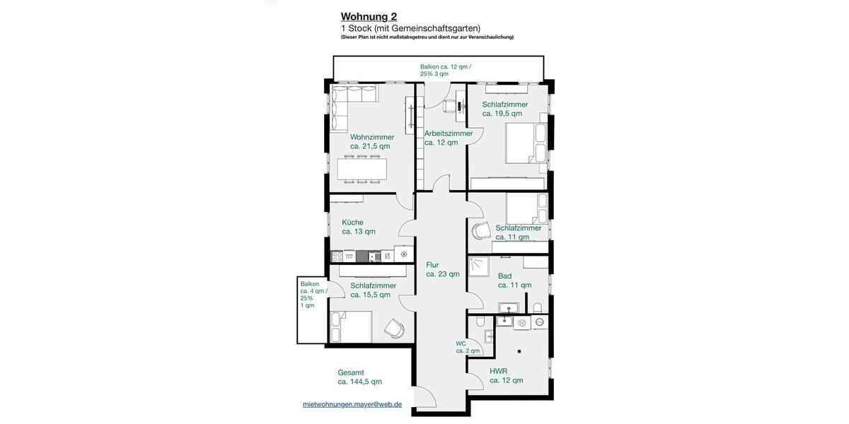 Etagenwohnung Unterwössen Oberwössen - 4.5 Zimmer, 145 m&sup2;, 2.000&euro; | Angebot:26405862
