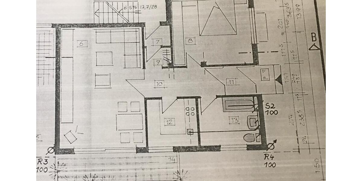 Etagenwohnung Michelstadt - 2 Zimmer, 64 m&sup2;, 550&euro; | Angebot:25460148