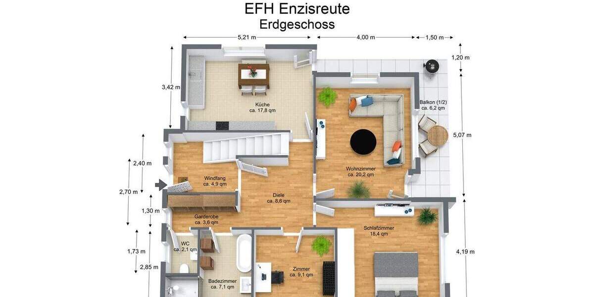 Einfamilienhaus Bad Waldsee Gaisbeuren - 6 Zimmer, 152 m&sup2;, 445.000&euro; | Angebot:25729560