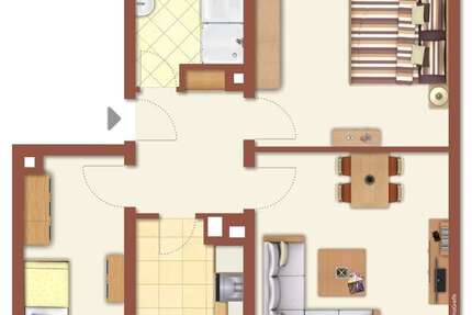 Wohnung zum Kaufen in Mosbach 159.000 € 57.93 m² 3 zimmer