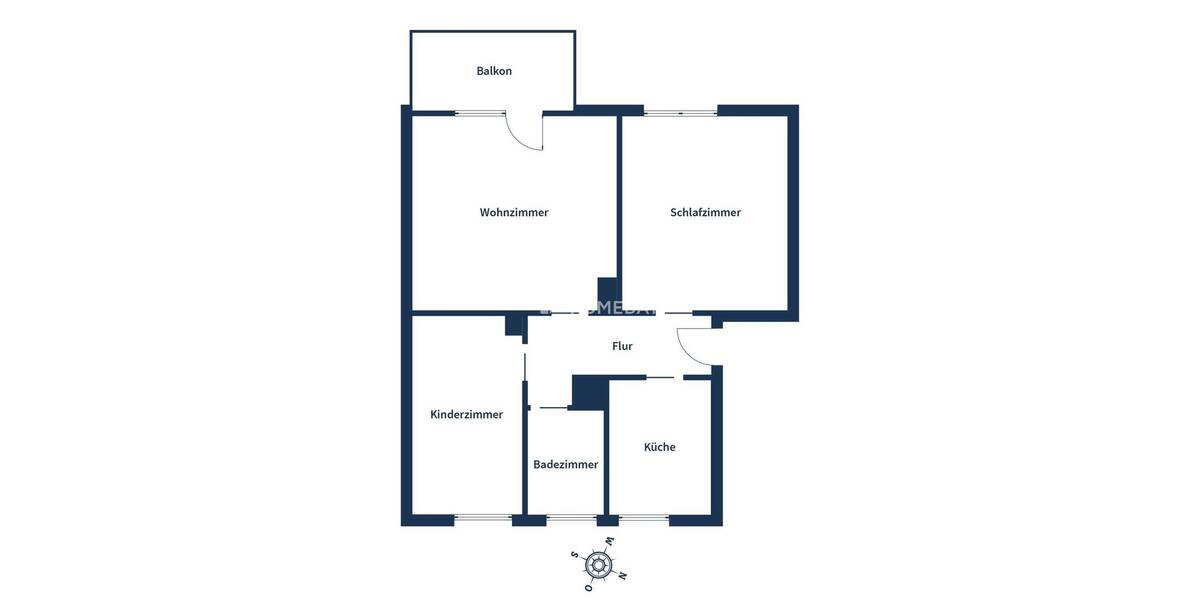 Etagenwohnung Dillingen an der Donau Dillingen - 3 Zimmer, 63 m&sup2;, 188.000&euro; | Angebot:25798446