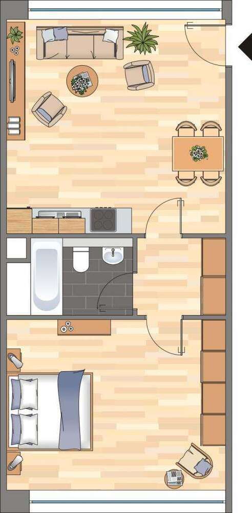 Wohnung zum Mieten in Düsseldorf 793 € 56.3 m²