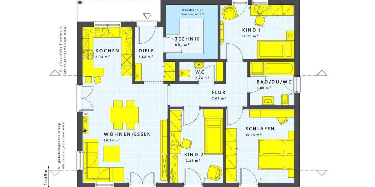 Bungalow Ludwigsfelde Ahrensdorf - 4 Zimmer, 120 m&sup2;, 645.000&euro; | Angebot:26037431