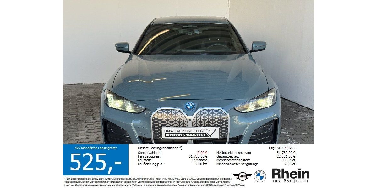 BMW i4 17.613 km 49.290 &euro; Heilbronn 74076
