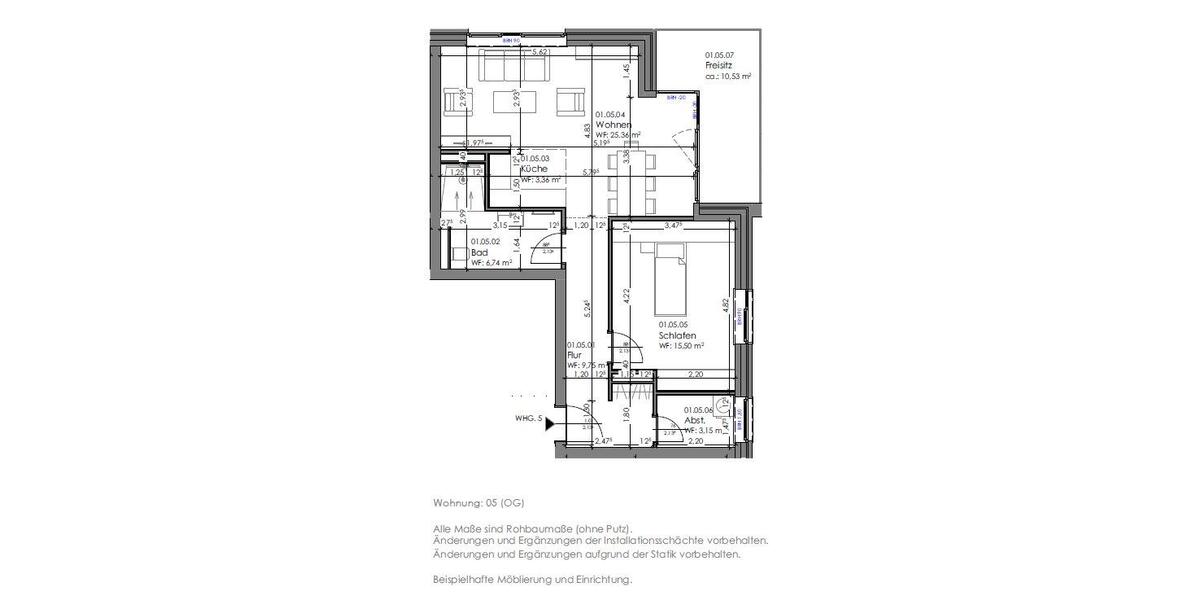 Etagenwohnung Dannenberg (Elbe) - 2 Zimmer, 52 m&sup2;, 159.805&euro; | Angebot:26432629