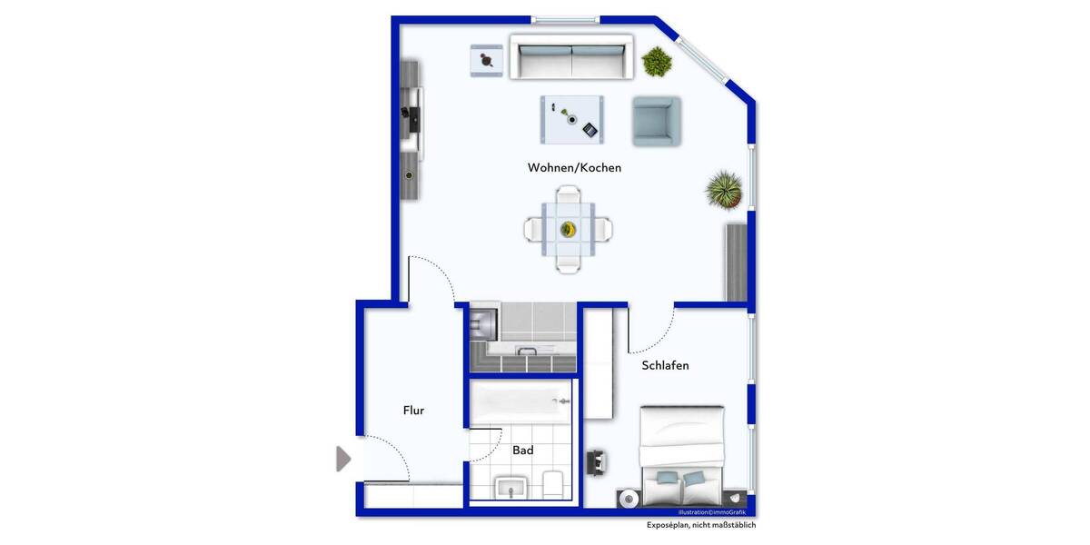 Etagenwohnung Plauen Stadtmitte - 2 Zimmer, 50 m&sup2;, 42.000&euro; | Angebot:26391675