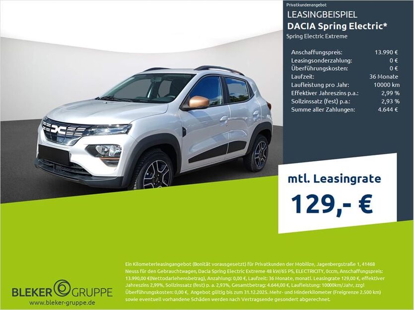 Dacia Spring 1.869 km 13.990 € Borken 46325