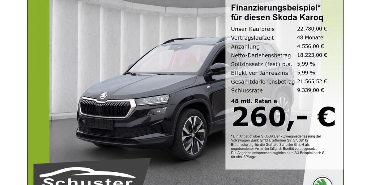 Skoda Karoq 95.066 km 22.279 &euro; Ruhstorf 94099