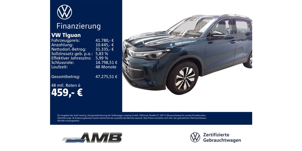 VW Tiguan 13.080 km 41.780 &euro; Borna 04552