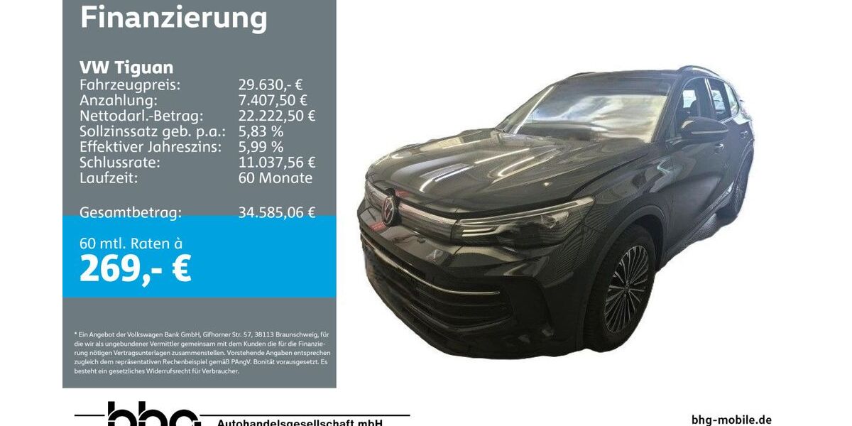 VW Tiguan 24.582 km 29.630 &euro; Kehl 77694