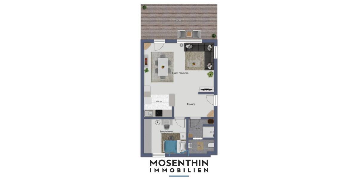 Etagenwohnung Holzmaden - 2 Zimmer, 56 m&sup2;, 199.000&euro; | Angebot:26188295