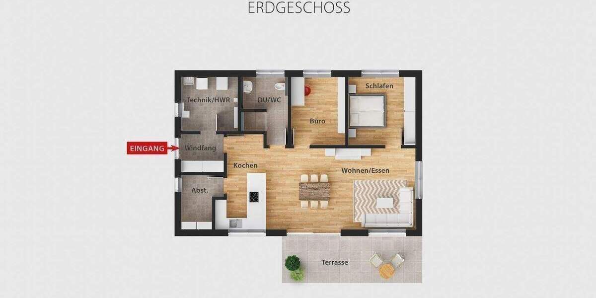 Bungalow Burglengenfeld - 3 Zimmer, 95 m&sup2;, 599.000&euro; | Angebot:26875180