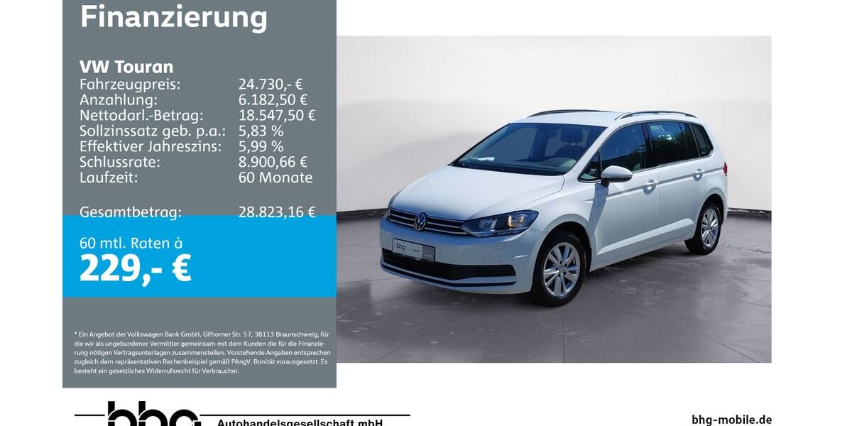 VW Touran 65.006 km 24.860 &euro; Reutlingen 72770