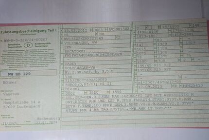 VW Caddy 151.900 km 8.799 &euro; Weitefeld 57586