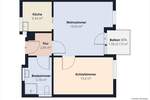 Etagenwohnung Wiesenfelden - 2 Zimmer, 48 m&sup2;, 105.000&euro; | Angebot:25704903