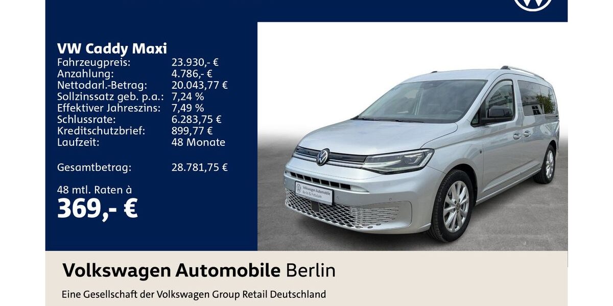 VW Caddy Maxi 110.705 km 23.930 &euro; Berlin 12681