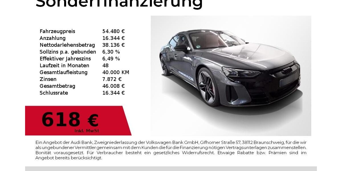 Audi RS e-tron GT 81.300 km 54.480 &euro; Nürnberg 90411