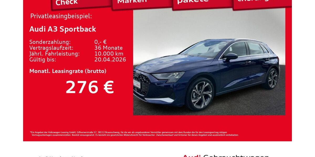 Audi A3 4.357 km 32.160 &euro; Hamburg 22419