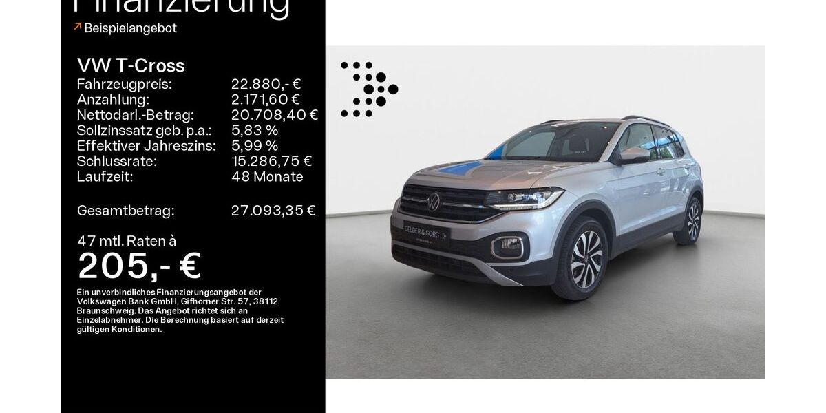 VW T-Cross 48.300 km 21.480 &euro; Bad Kissingen 97688