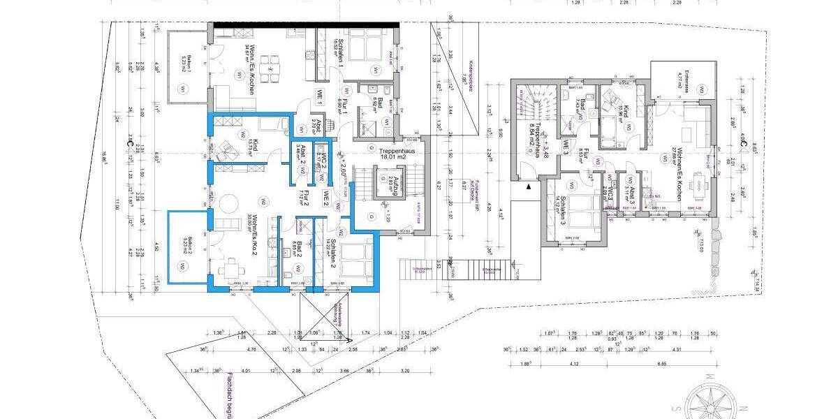 Etagenwohnung Villingen-Schwenningen Marbach - 3 Zimmer, 87 m&sup2;, 367.600&euro; | Angebot:25775743